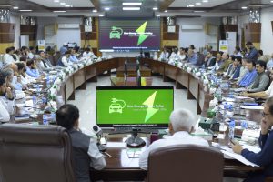 Dissemination and Feedback Session on the New Energy Vehicle (NEV) Policy 2025–30 at Cabinet Room Civil Secretariat, Peshawar.